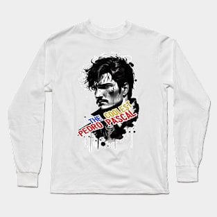 the last of us Pedro Pascal tv series " TLOU " tshirt sticker etc. design by ironpalette Long Sleeve T-Shirt